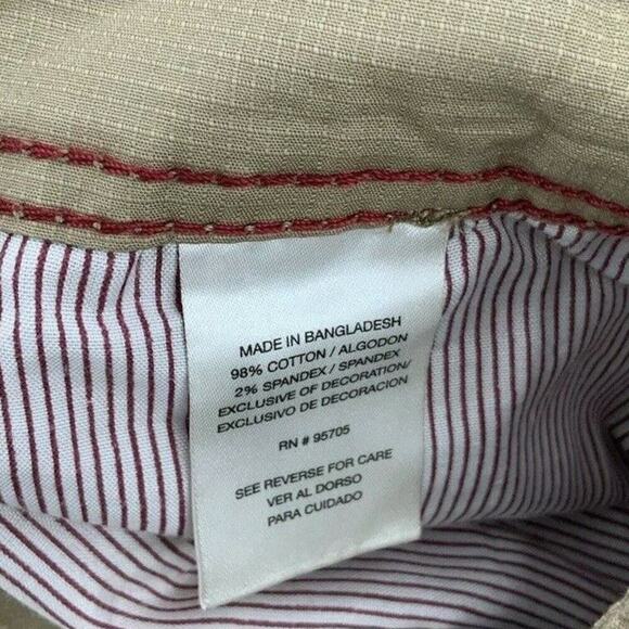 Iron Co Shorts Men's Size 38 Attached Belt Summer Pockets Zipper Twill Cargo - Picture 6 of 6